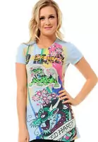 t shirt ed hardy 2012 style mujer blue dragon,t shirt de foot personnalis